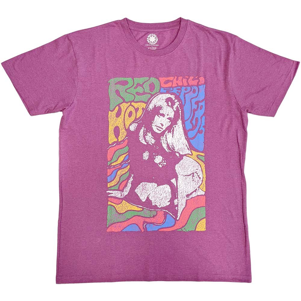 Red Hot Chili Peppers - Kneeling Girl Heren Tshirt - Roze